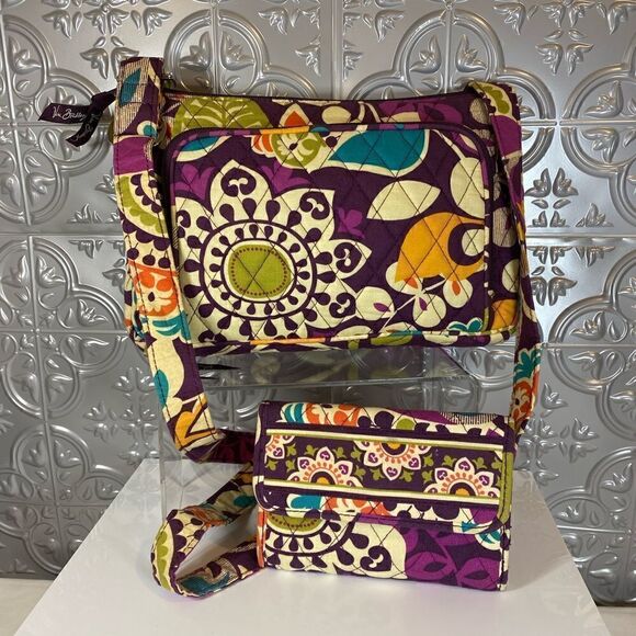 NWOT SETVera Bradley Plum Crazy Pattern - Picture 1 of 8
